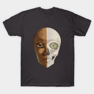 Half face, half skull T-Shirt